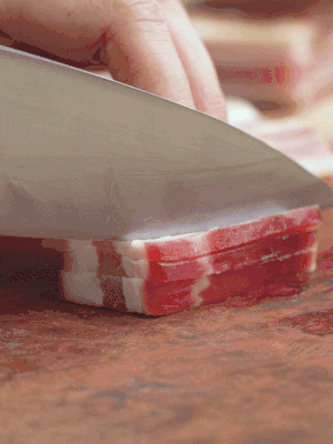 金字淡咸肉切絲。